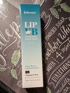 NIB! Lakerain Lip VB Hydrating Gloss Stain - Dripping In Rose